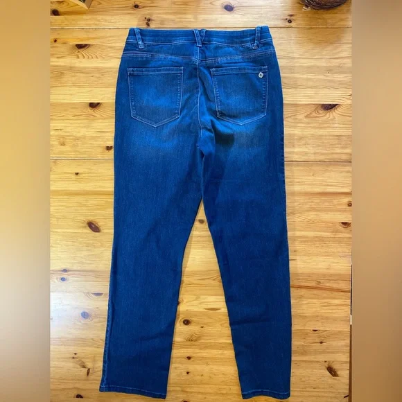 NWT Democracy "Ab"solution Indigo High Rise Straight Leg Jeans Size 14 - Picture 6 of 10